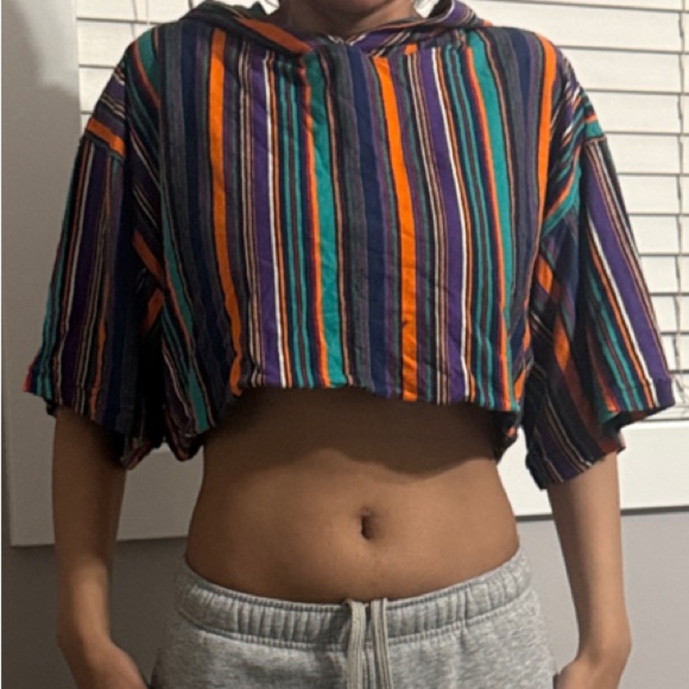 Urban Outfitters Colorful Striped Crop Top